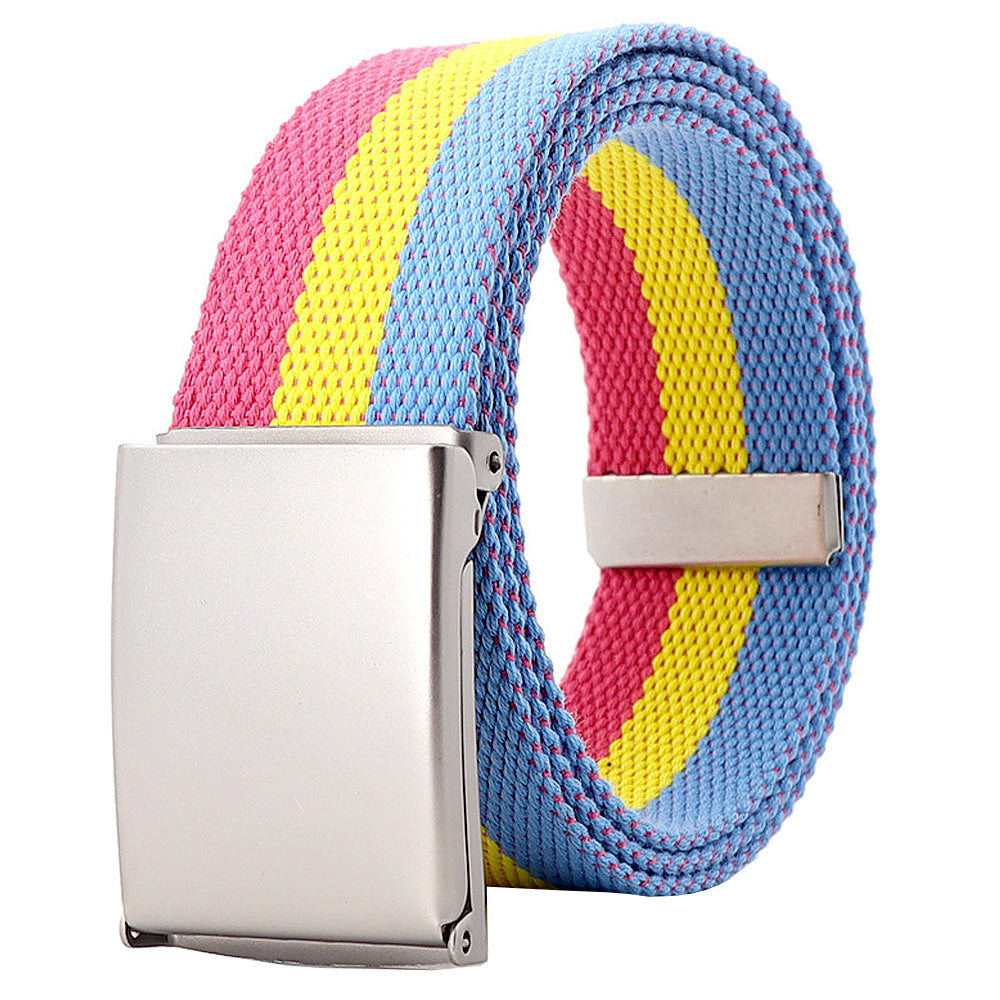 Pansexual Flag Canvas Belt