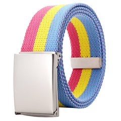 Pansexual Flag Canvas Belt